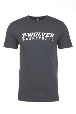 T-Wolves Basketball Tee - Navy